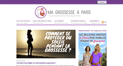 Desktop Screenshot of ma-grossesse-a-paris.com