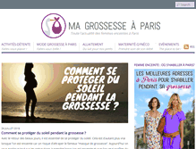 Tablet Screenshot of ma-grossesse-a-paris.com